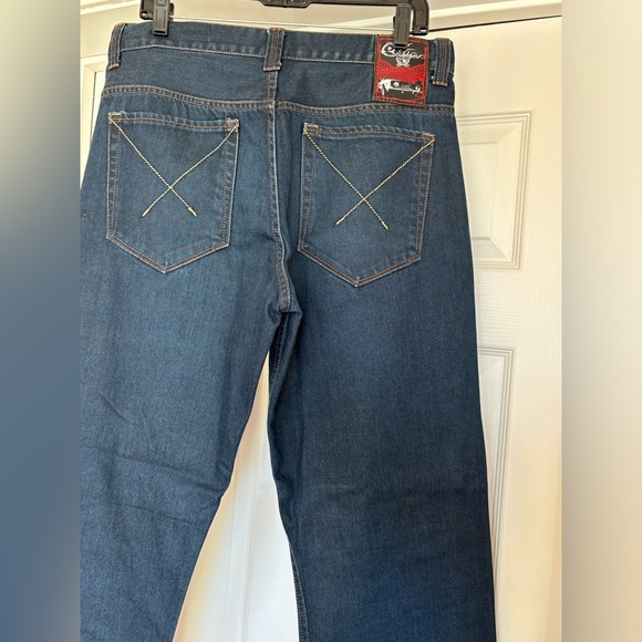 Used PIMP Men’s Medium Blue Wide Leg Relaxed Jeans in Size 32 - Picture 11 of 14